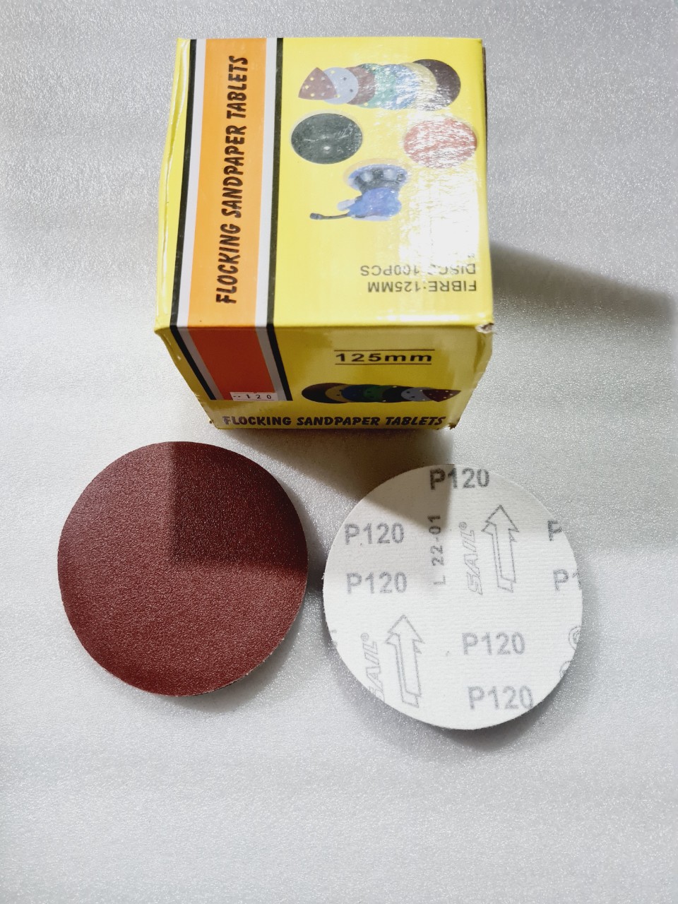 HỘP GIẤY NHÁM TRÒN 100 MM [ 1 HỘP/ 100 TỜ]