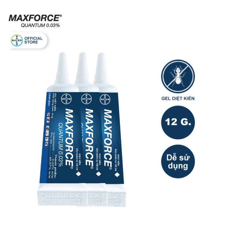 [Combo 3 Sản Phẩm] Gel Diệt Kiến Maxforce Quantum Chính Hãng