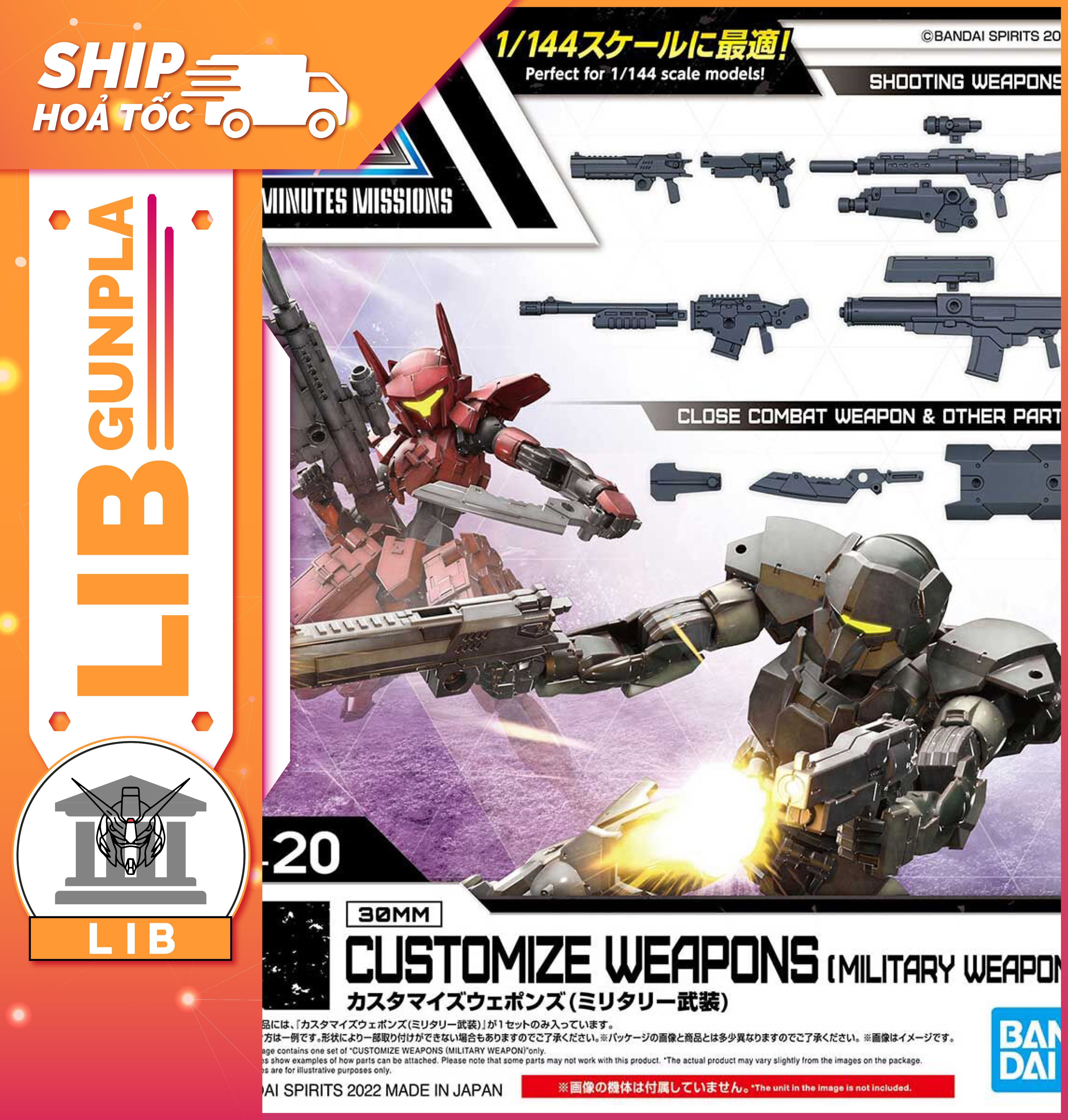 Model assembled Bandai 30MM Customize Weapon - Military Weapons