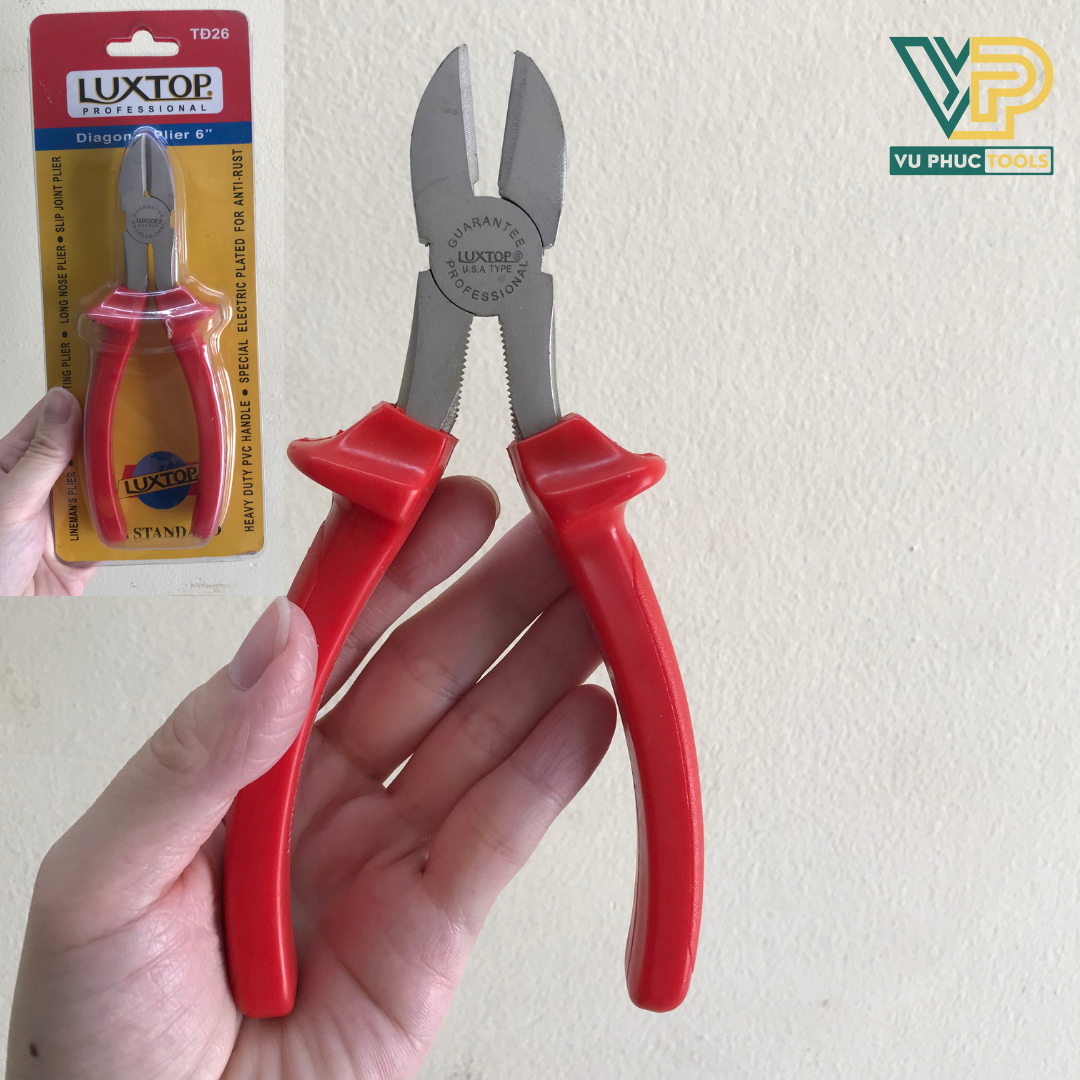 [ HÀNG CHÍNH HÃNG LUXTOP] KÌM CÁN ĐỎ LUXTOP CẮT NHỌN ĐIỆN "6"