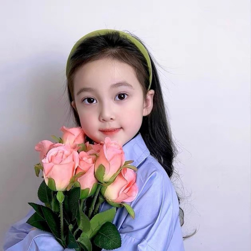 Băng Đô Cài Tóc Xốp Màu Pastel Kane, Bờm Tóc Xốp Lụa Satin Lưu Diệc Phi ôm hoa hottrend