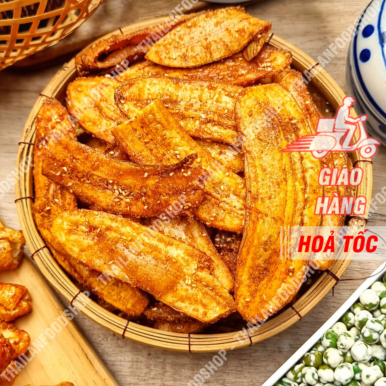 Chuối Sấy Mè Gừng Túi 500Gram