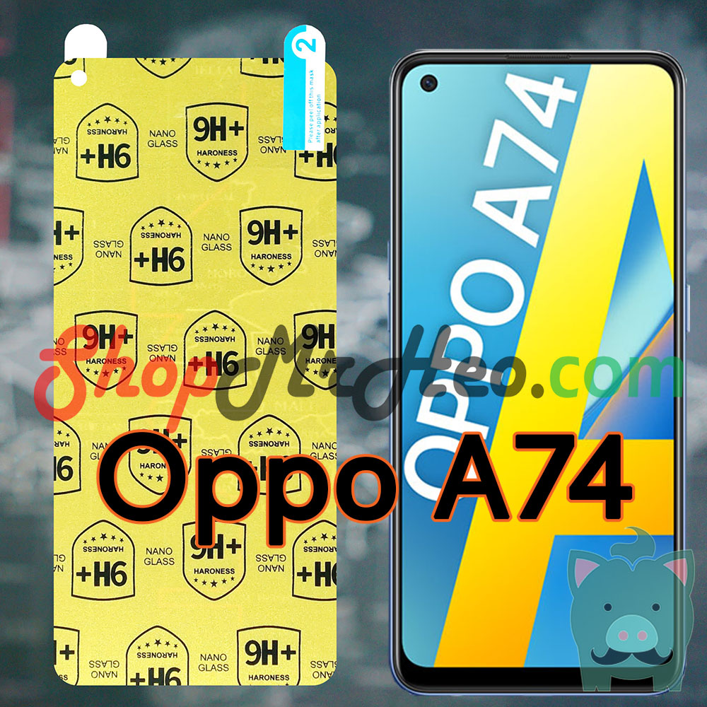 Dán Cường Lực Nano Dẻo Oppo A74 5G - A74 (Trong Và Nhám)