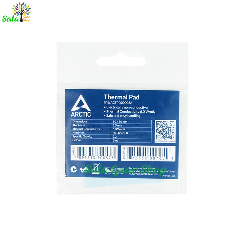 Miếng dán tản nhiệt Arctic Thermal Pad 50*50*1.5mm