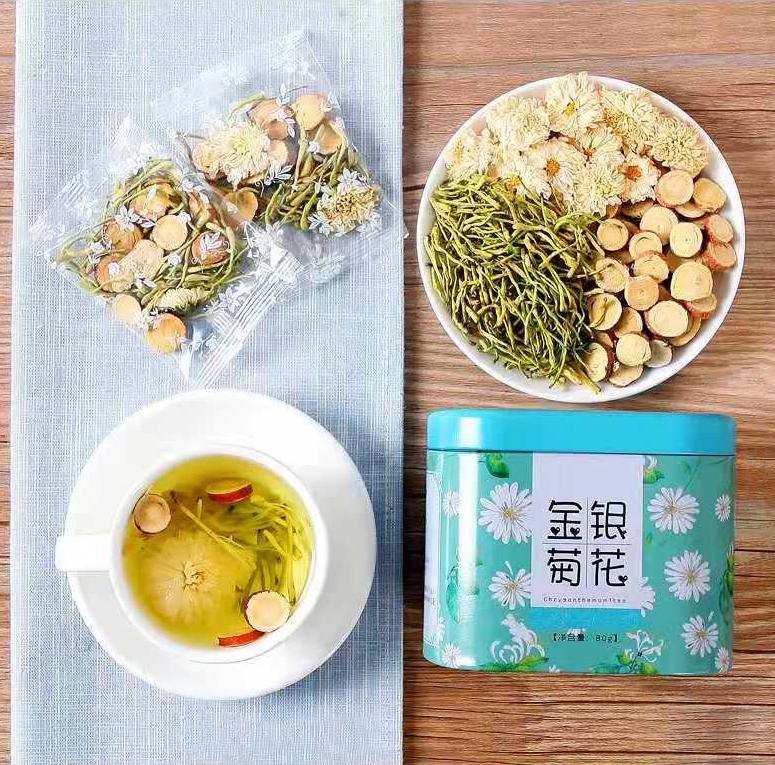 [HCM]Set 10 Gói TRÀ KIM NGÂN - HOA CÚC - SƠN TRA (Thanh Nhiệt Giải Độc)