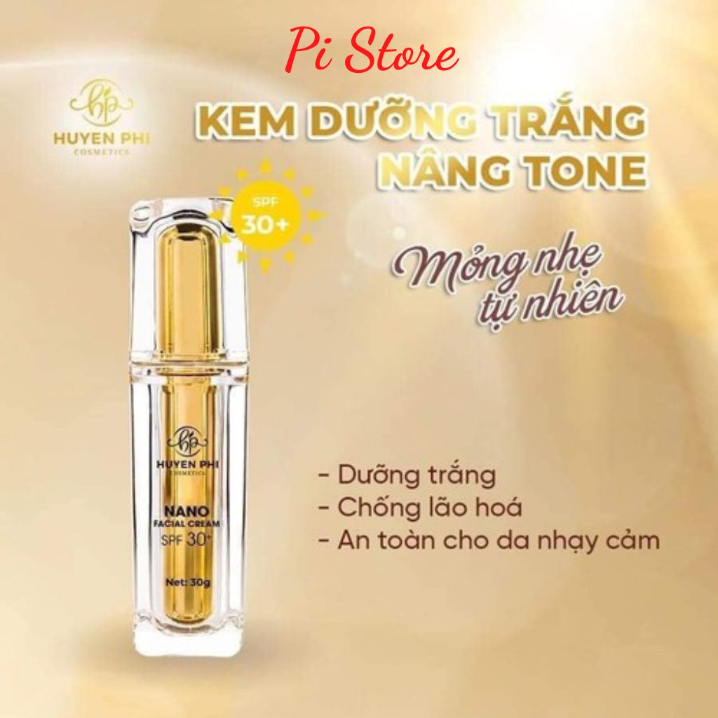 Kem Face Nano Huyền Phi Dưỡng Trắng Căng Bóng Chống Nắng Makeup