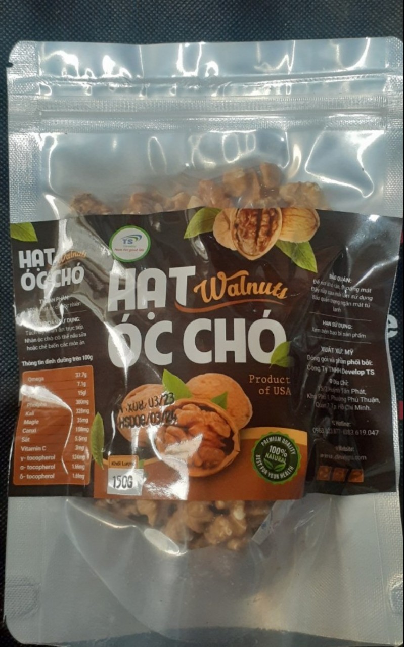 Nhân hạt óc chó vàng Mỹ 150g