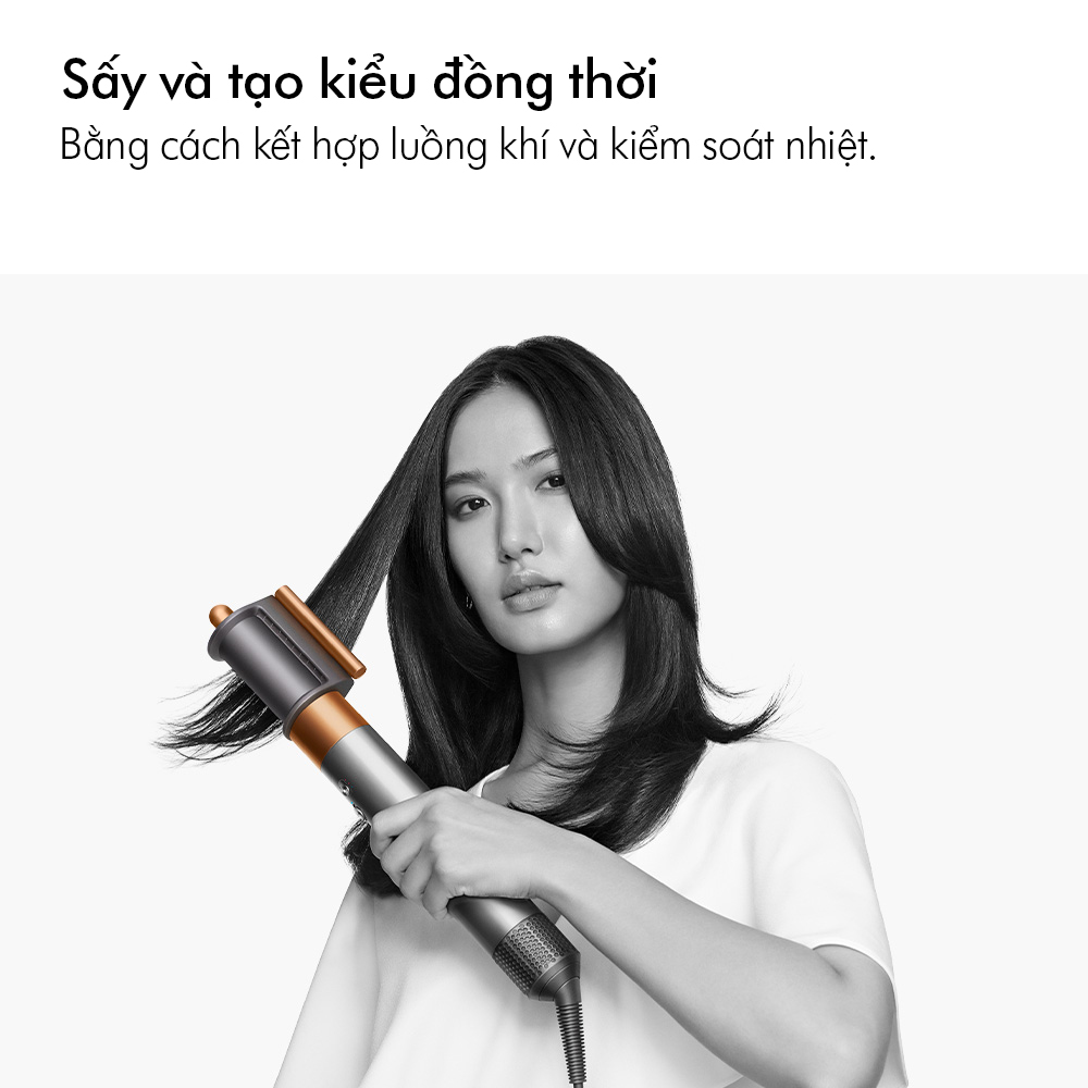 [Voucher Lazada Giảm 10% Tối đa 2 Triệu] Máy tạo kiểu tóc đa năng Dyson Airwrap ™ Complete Long (Hồng/Xám Trắng)