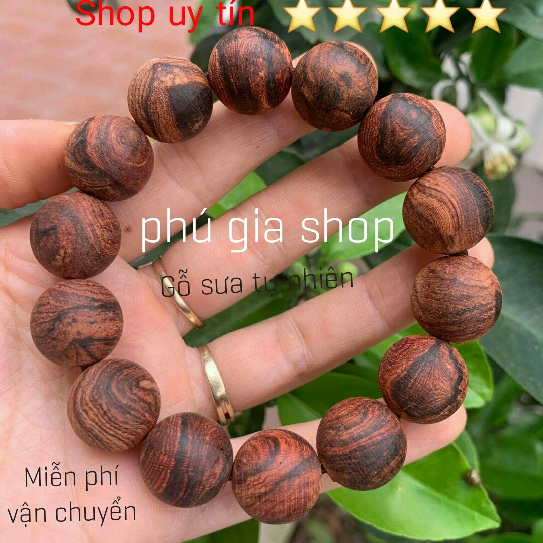 Vòng tay gỗ sưa tự nhiên hàng mộc