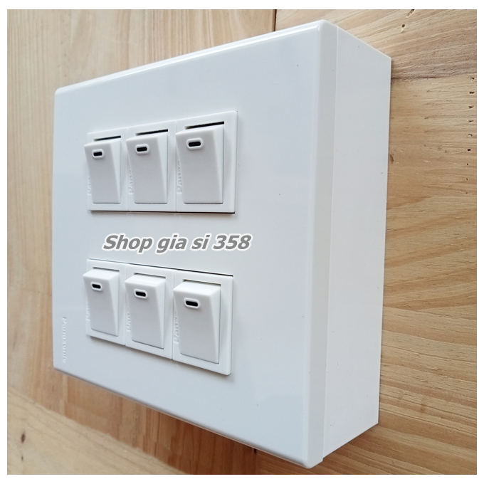 Combo công tắc - ổ cắm - ổ mạng lan, ổ tivi panasonic - full chính hãng