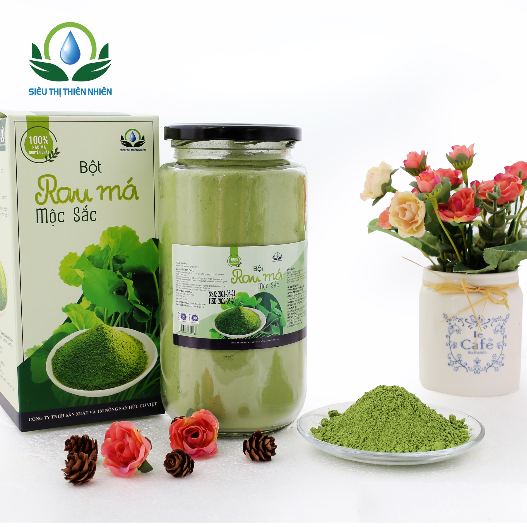 Bột Rau Má Mộc Sắc Cao Cấp 350g