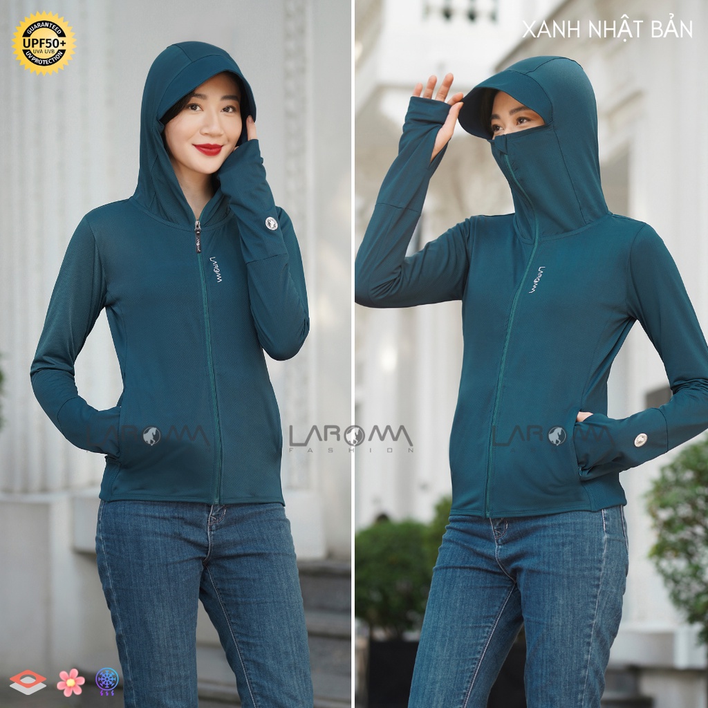 2 Lớp) Áo Chống Nắng Nữ Laroma Upf50+ Thông Hơi, Vải Thơm, Làm Mát |  Lazada.Vn