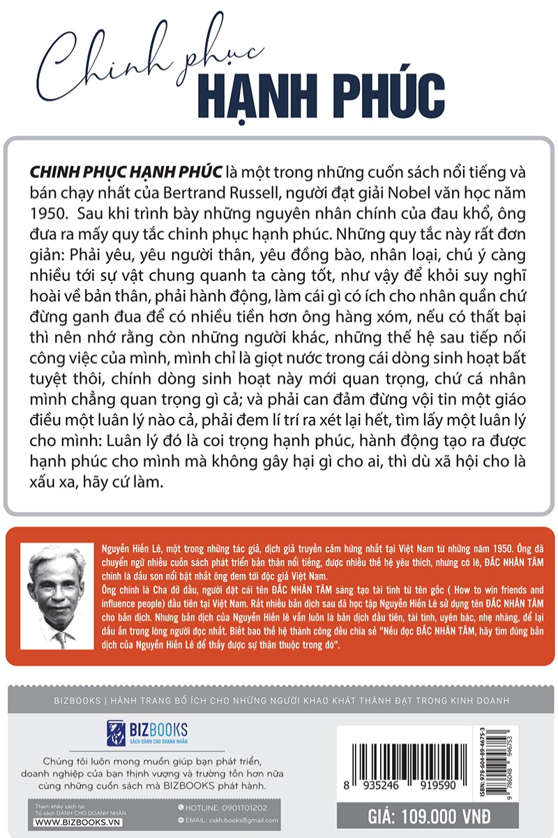 Bizbooks - Sách - Chinh Phục Hạnh Phúc