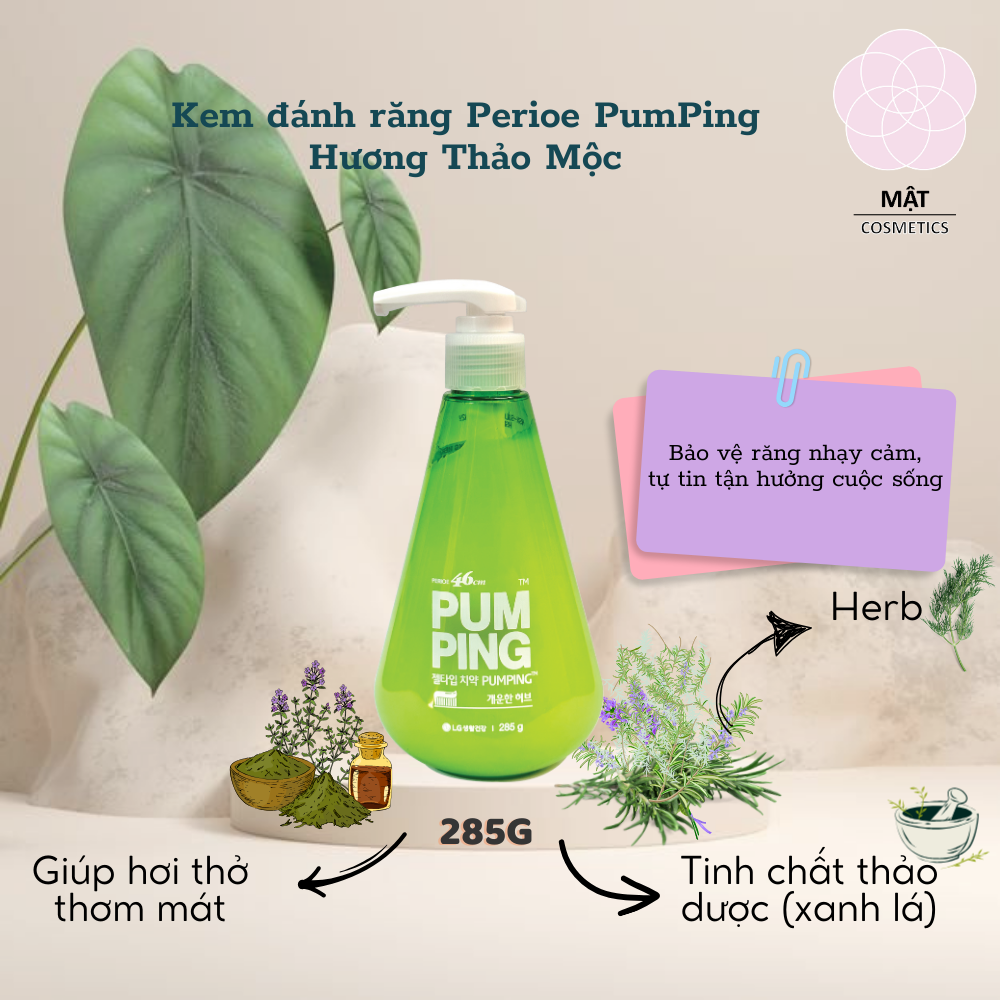 Kem Đánh Răng Perioe PumPing Hàn Quốc 285g