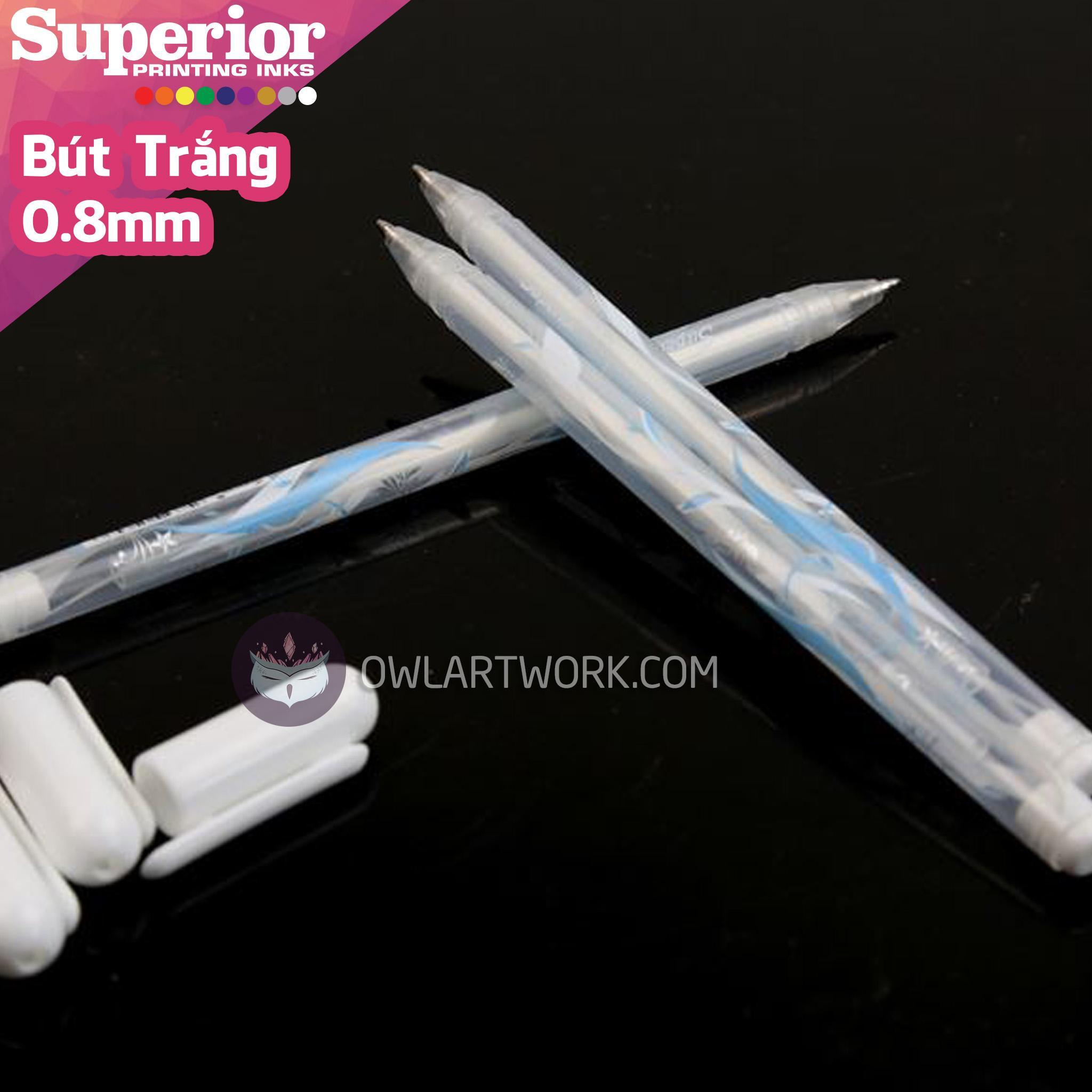 [HCM]Bút Trắng Gel Superior Ngòi 0.8mm