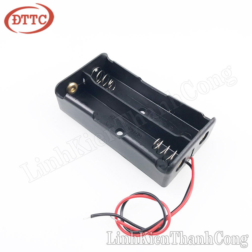 Đế Pin 18650 2P Đấu Nối Tiếp - Loại 2 Pin