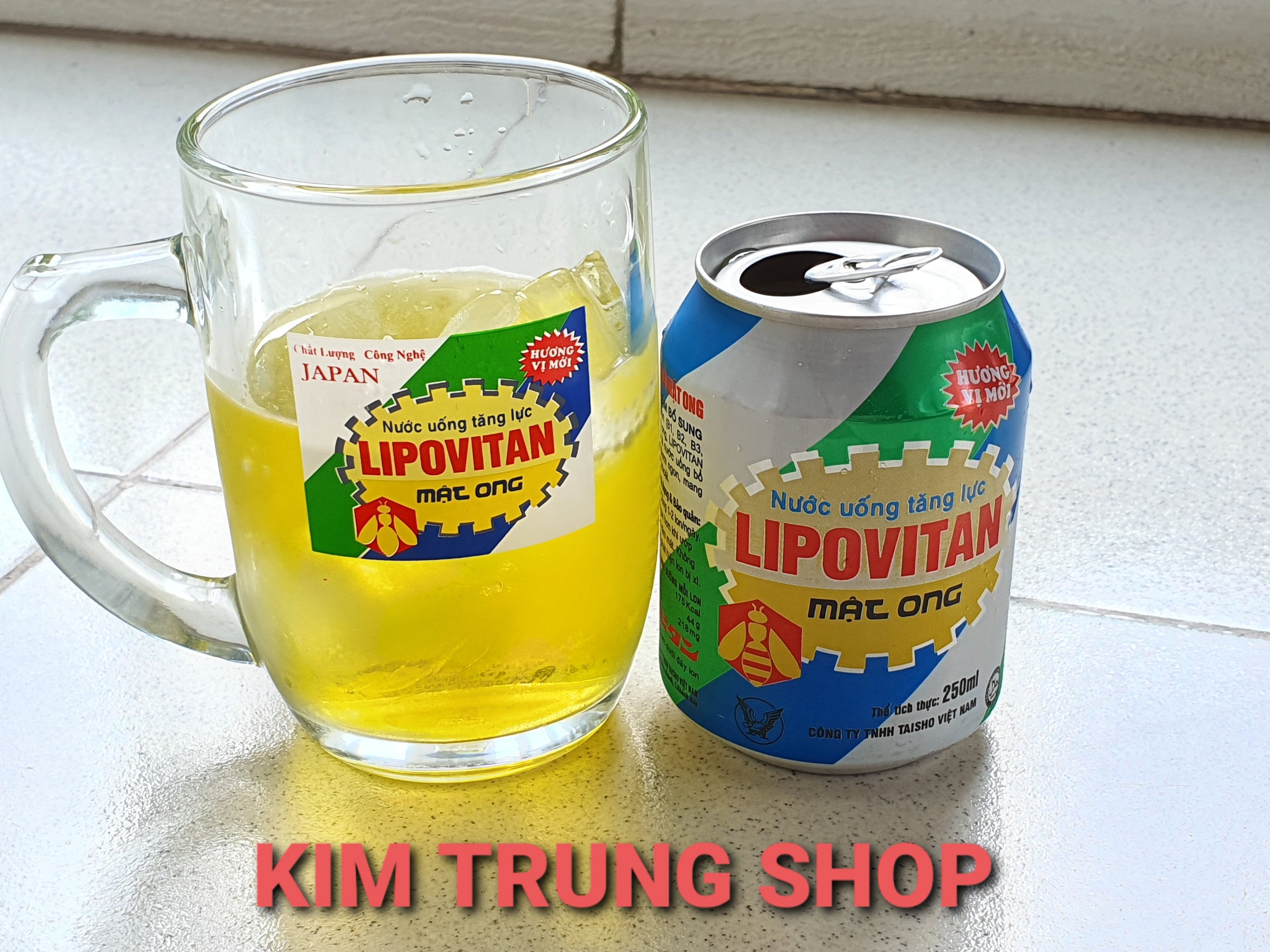 Nước tăng lực Lipovitan Honey (1 thùng x 24lon x 250ml)