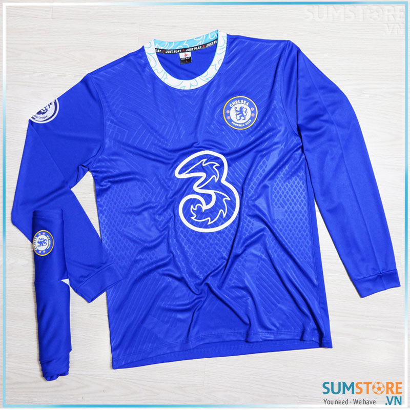 Áo Bóng Đá Chelsea 22/23 Dài Tay Vải Thun Lạnh Cao Cấp (Có Kèm Hình Thật)