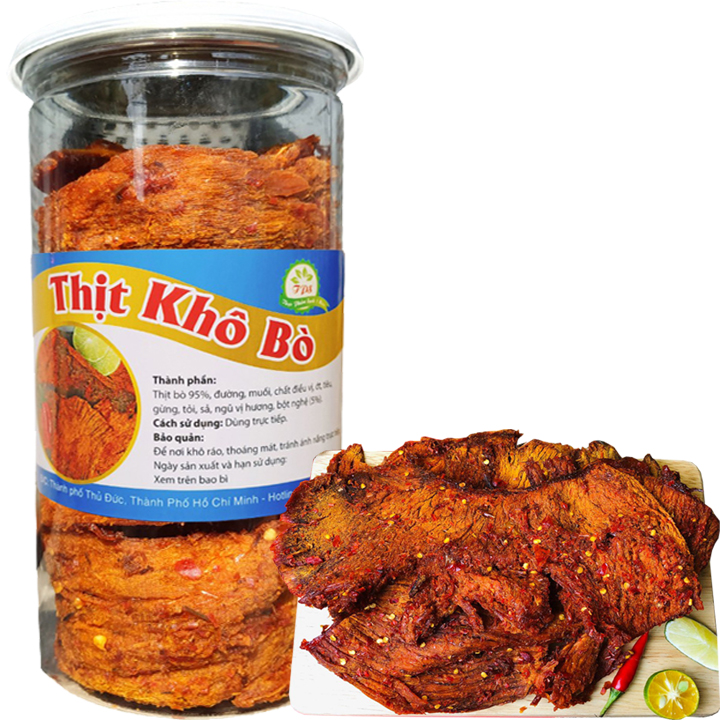 KHÔ BÒ VỤNTHƯỢNG HẠNG - Hộp 500g
