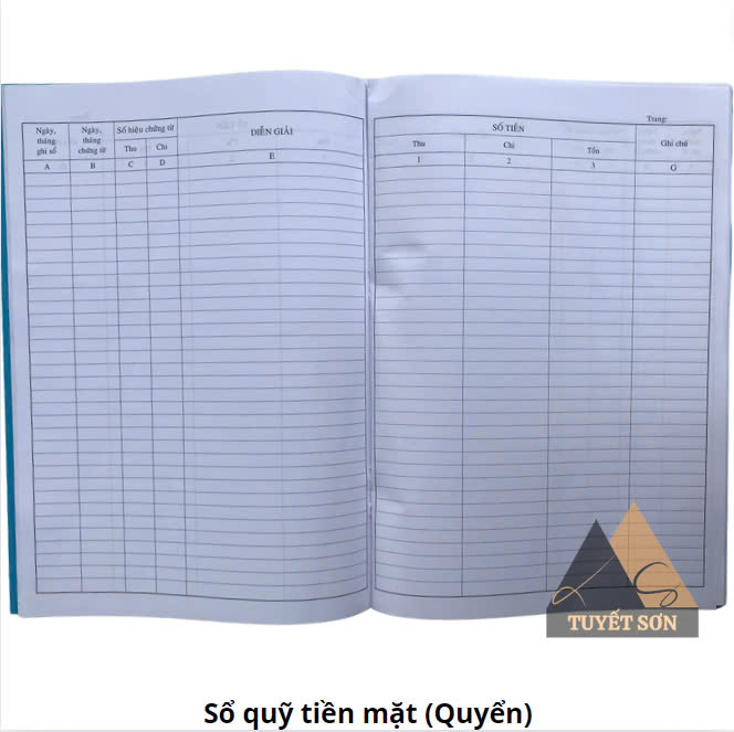 Sổ quỹ tiền mặt..........