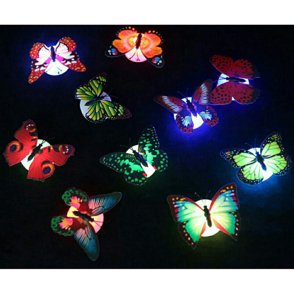 Đèn Led Trang Trí Hình Bươm Bướm Lãng Mạn Đẹp
