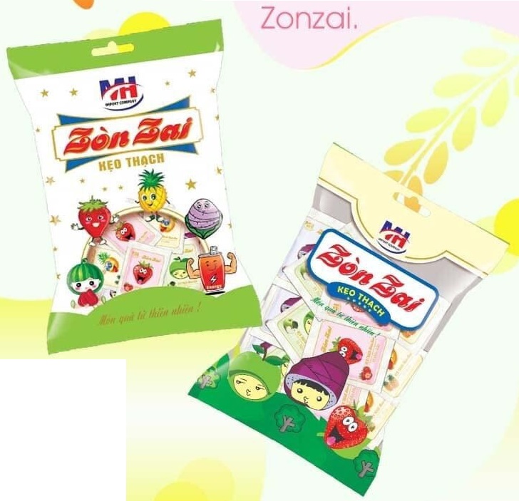 Combo 2 Bịch Thạch Trái Cây Zòn Zai 400gr
