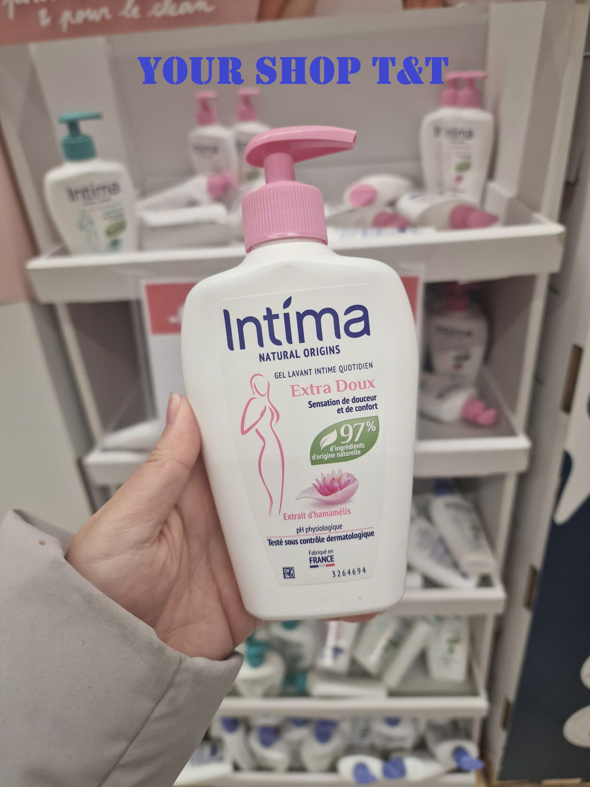 [Made in French] Intima feminine hygiene solution mild benign pH 5.5 extremely safe 200ml