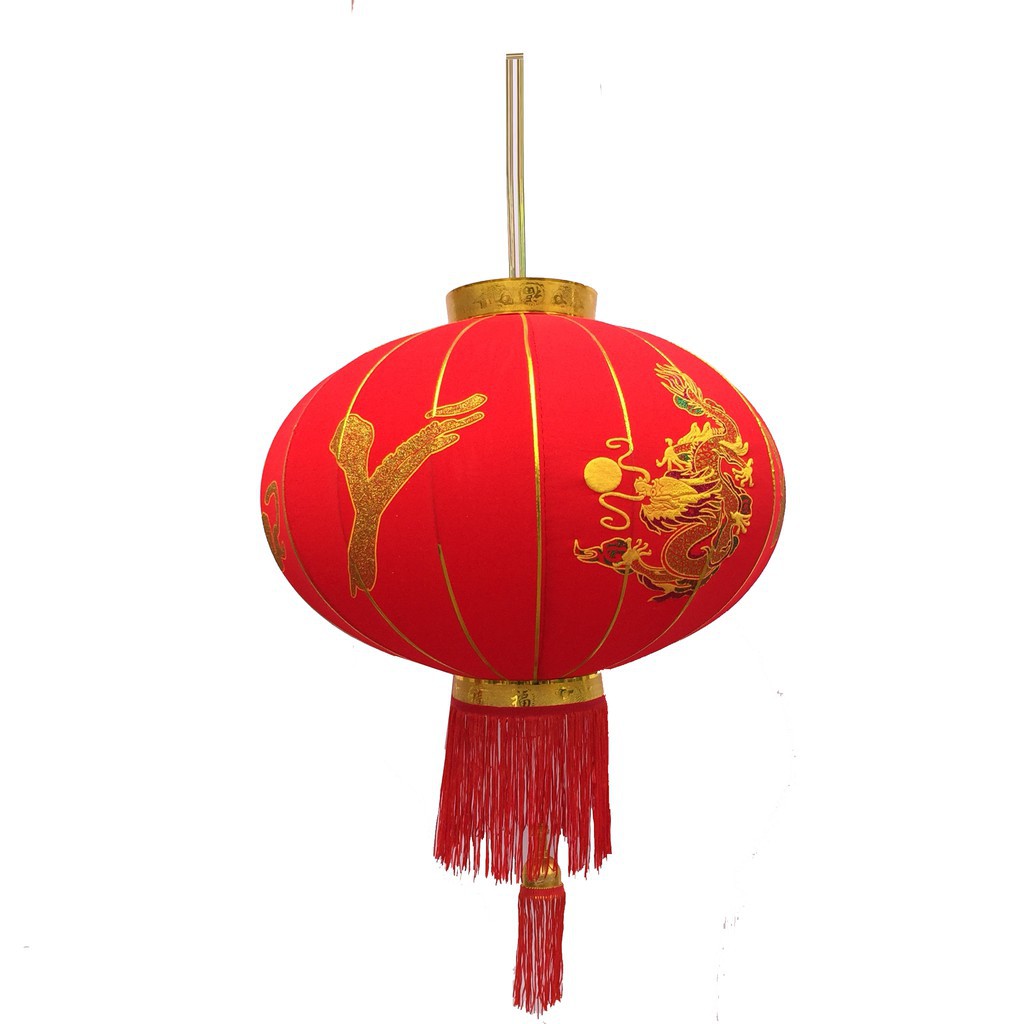 ĐÈN LỒNG VẢI NHUNG ĐỎ