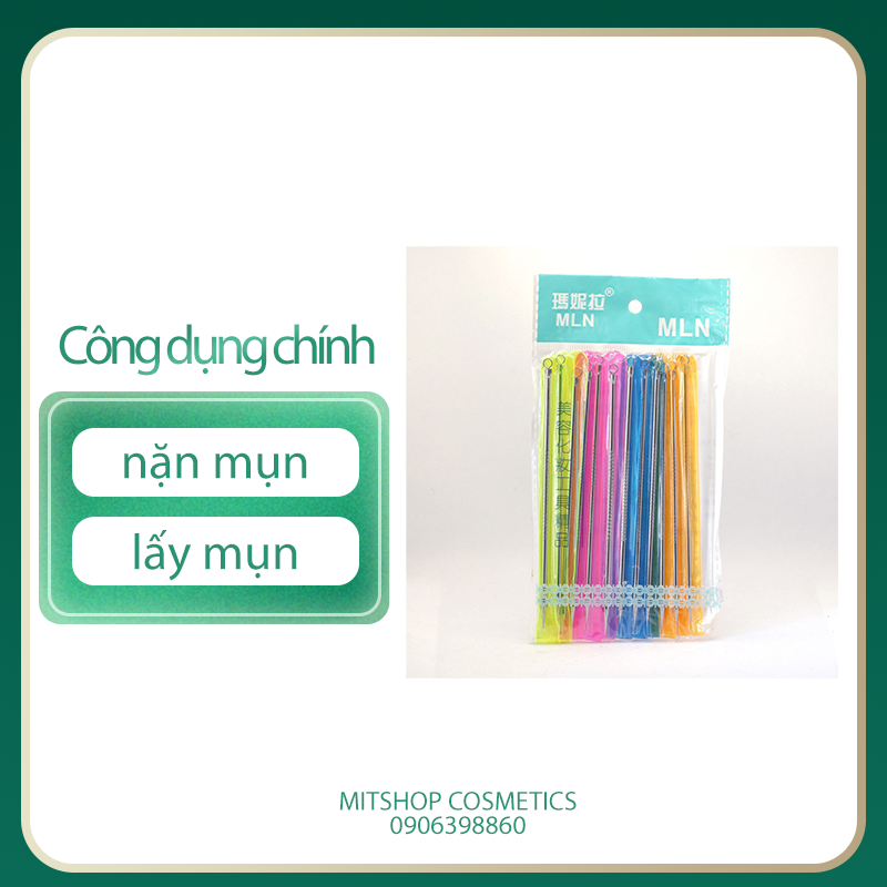 vỉ 12 cây nặn mụn - gói 12 que nặn mụn