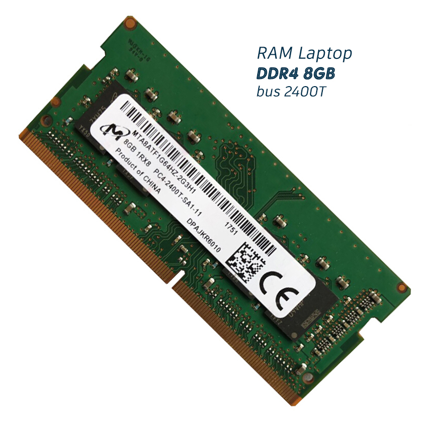 RAM Laptop 8GB DDR4 bus 2400T Micron - Hàng tháo máy