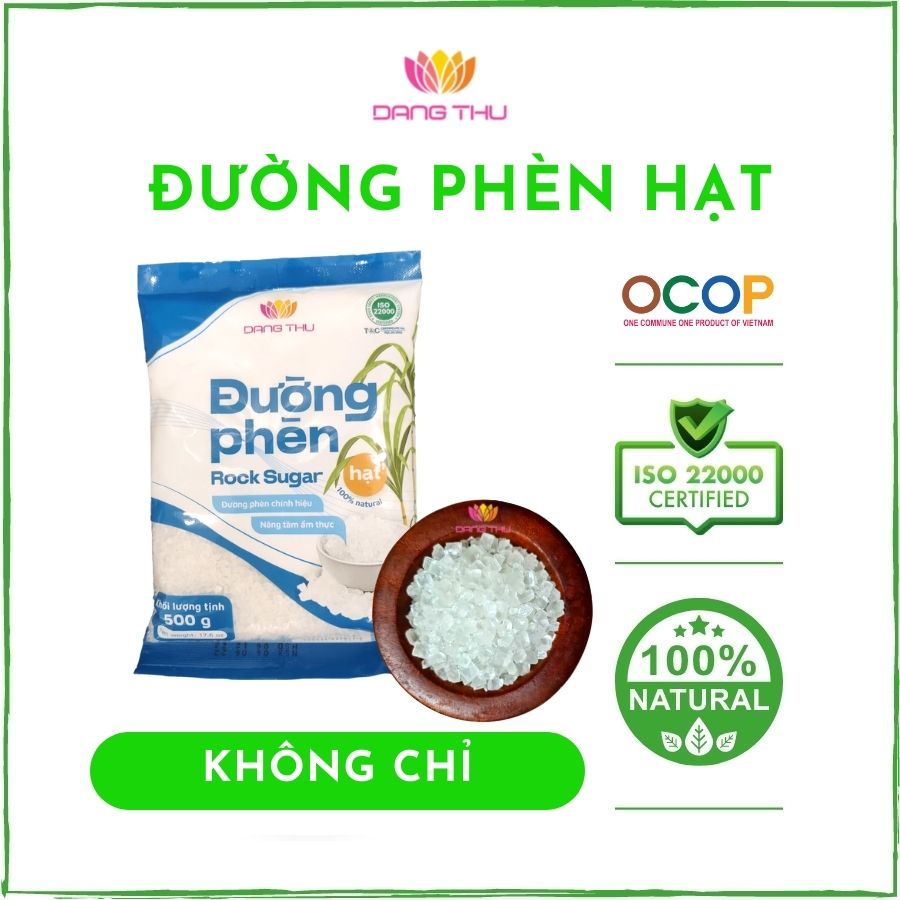 Đường phèn hạt túi 500gr (Rock Sugar) - Đăng Thư