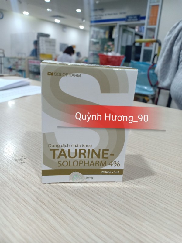 Nước mắt nhân tạo TAURINE Solopharm 4% dành cho mắt khô mỏi