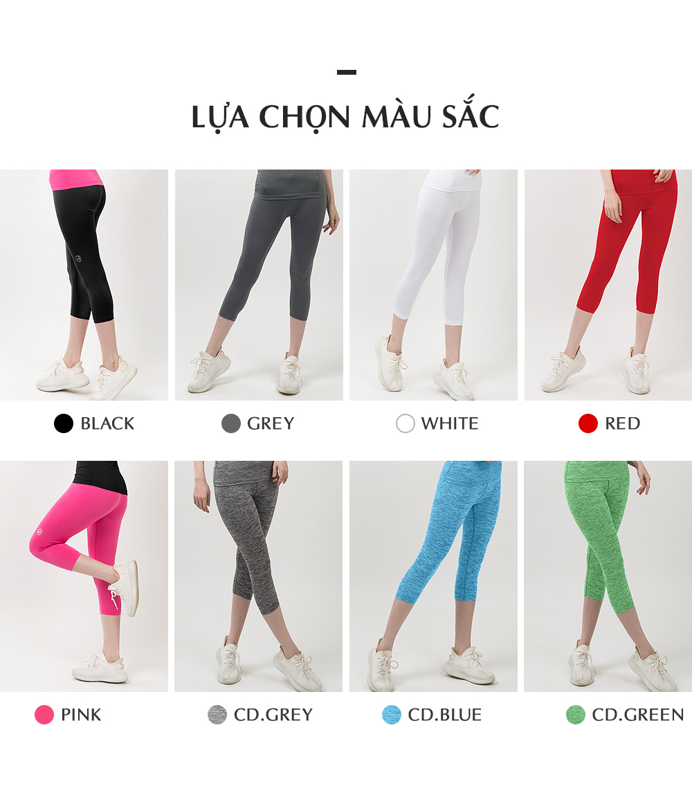 Quần legging nữ dáng lửng nâng mông, cạp cao ARMEDES - AR 272