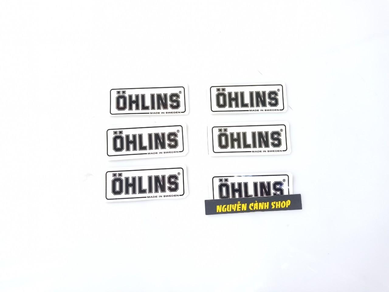 Tem dán phuộc ohlins 1 tem