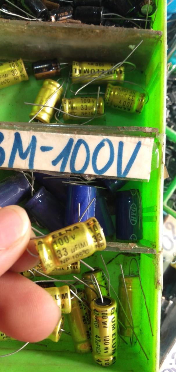 10 tụ loa 2 đầu 33uf 100v