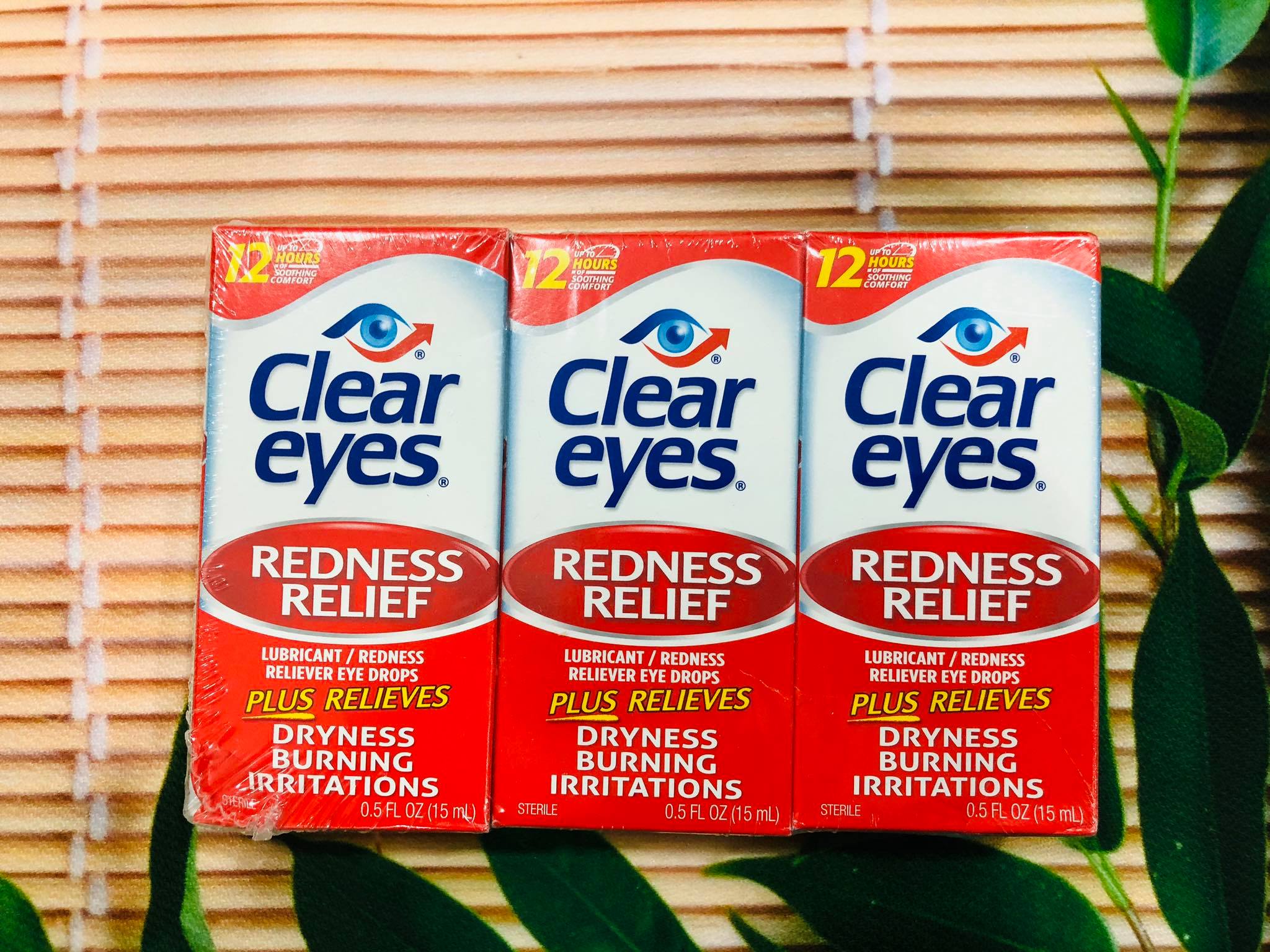 [HCM]Chai nhỏ mắt Clear Eyes Redness Relief 15ml