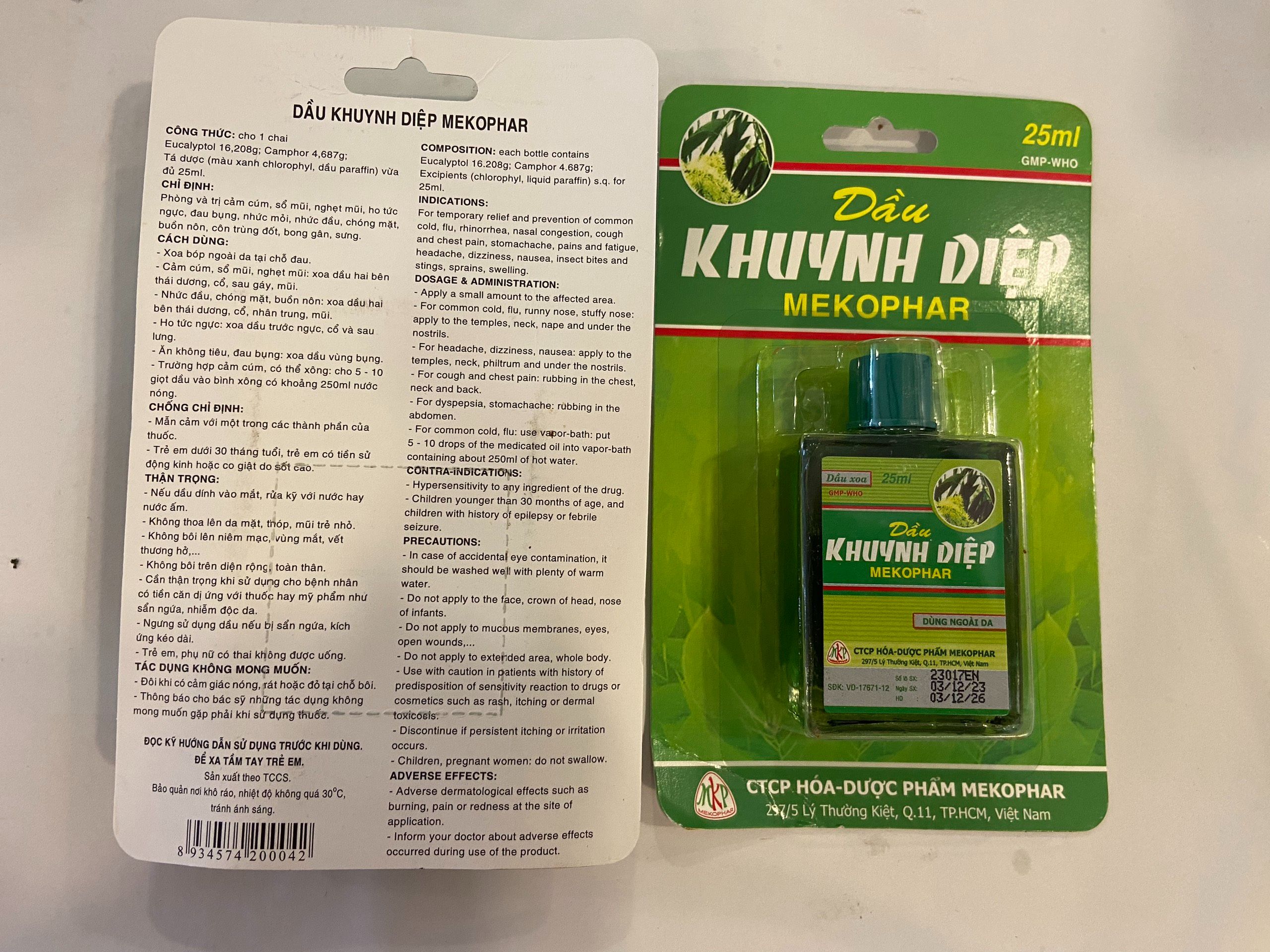 KHUYNH DIỆP MEKOPHAR 25ML