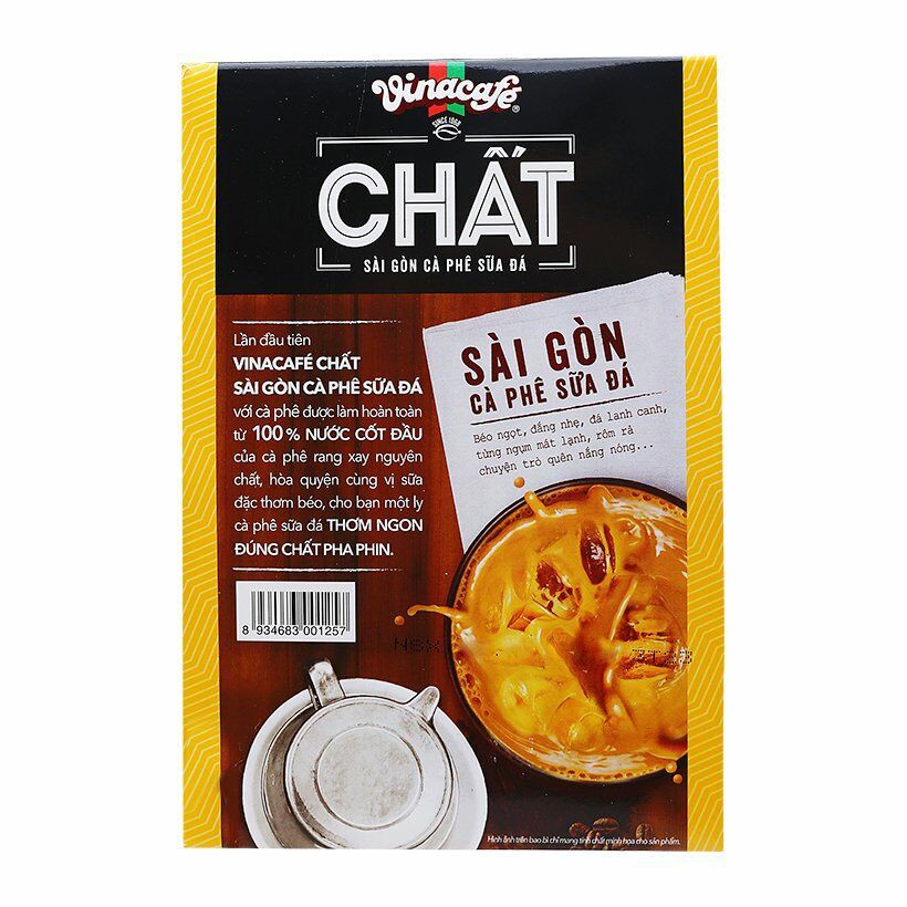Cà phê chất Vinacafe hộp 10 gói 290g