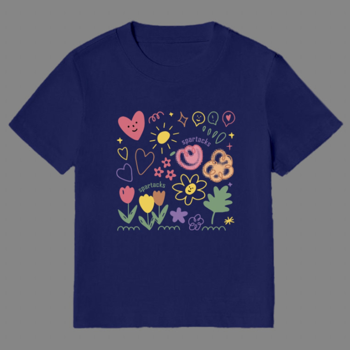 Áo thun baby tee pinkstore29 in hình icon trái tim spartacks a5932