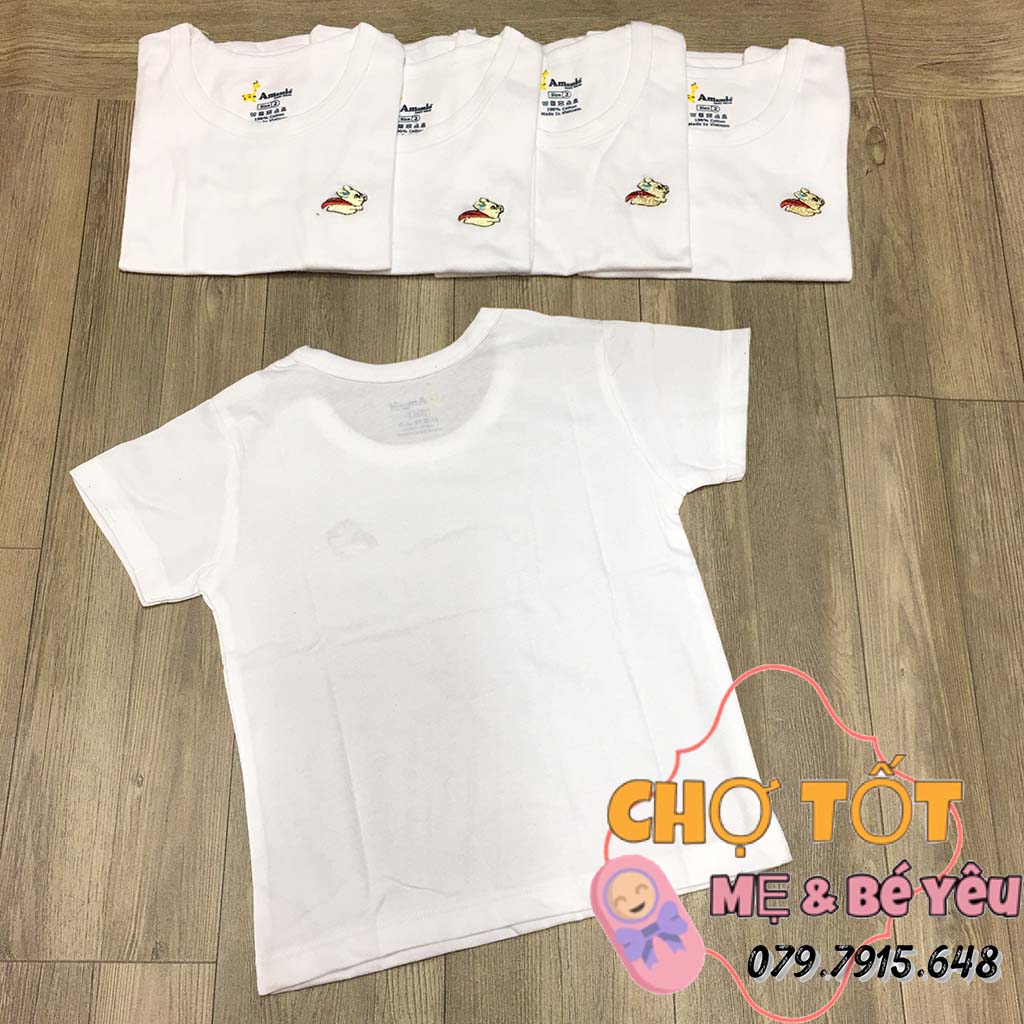 [CHẤT ĐẸP] COMBO 5 ÁO THUN TAY  NGẮN CHO BÉ MẶC MÁT THUN 4 CHIỀU