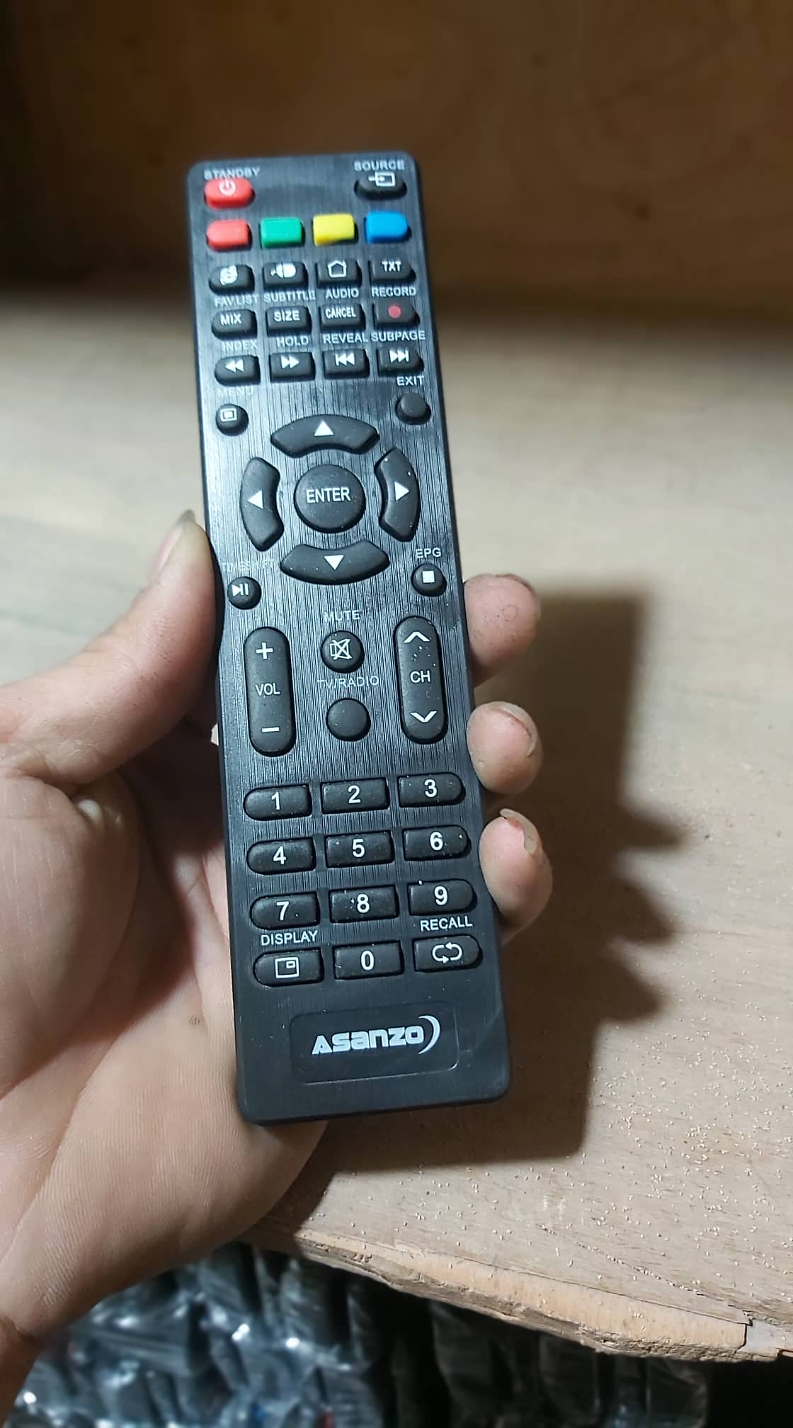 điều khiển ti vi asanzo smart mỏng