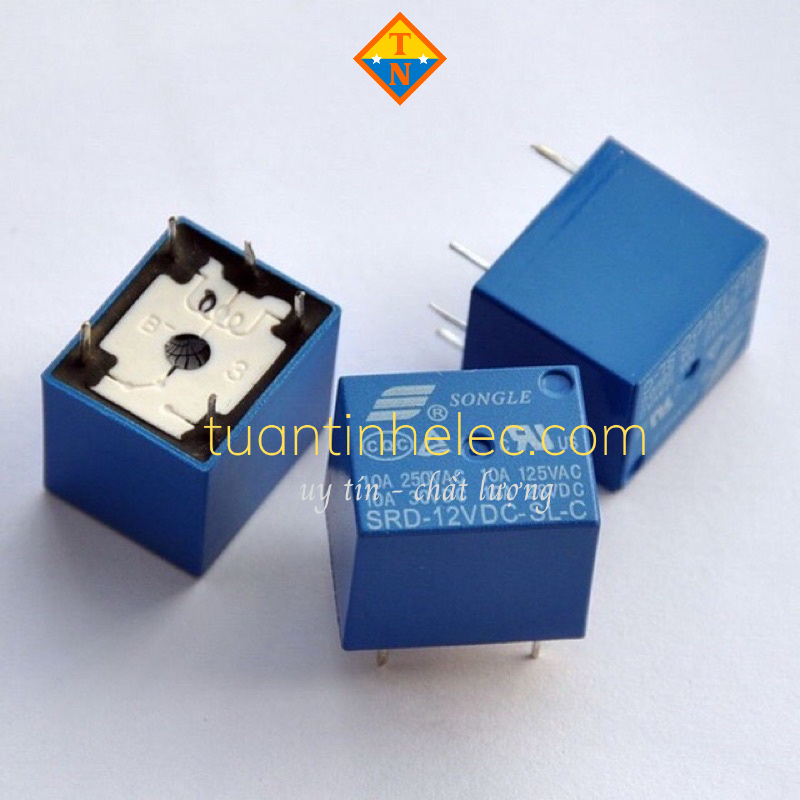 Relay 5 chân 5Vdc, 12Vdc - Rơ le # linh kiện điện tử