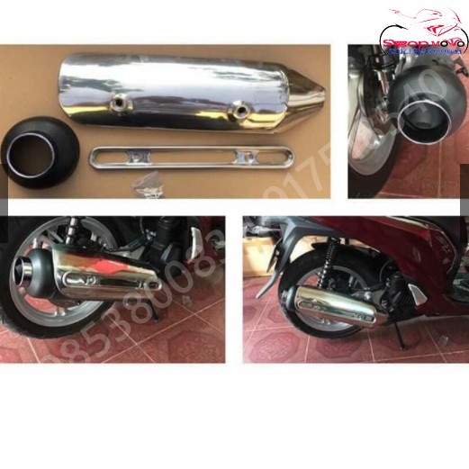 Ốp bô và chụp đích pô lắp sh 2017-2018