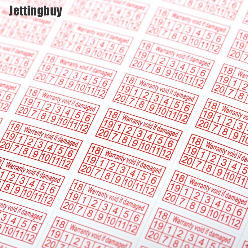 Jettingbuy 200pcs 2018-2020 Warranty Void If Damaged Protection Security Label Sticker Seal