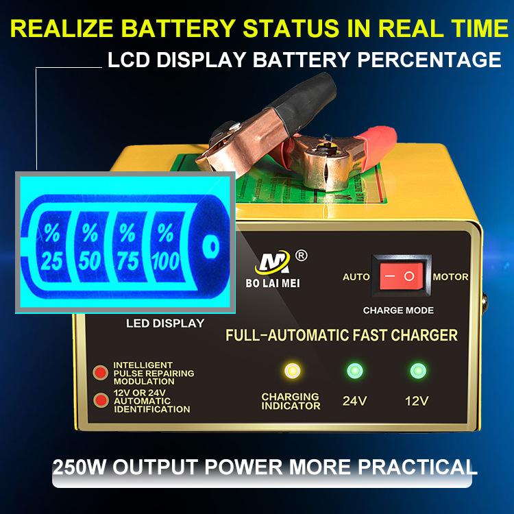SẠC ACQUY TỰ ĐỘNG cho xe máy đến oto 12v và 24v 3ah tới 200ah - Máy sạc ẮC QUY