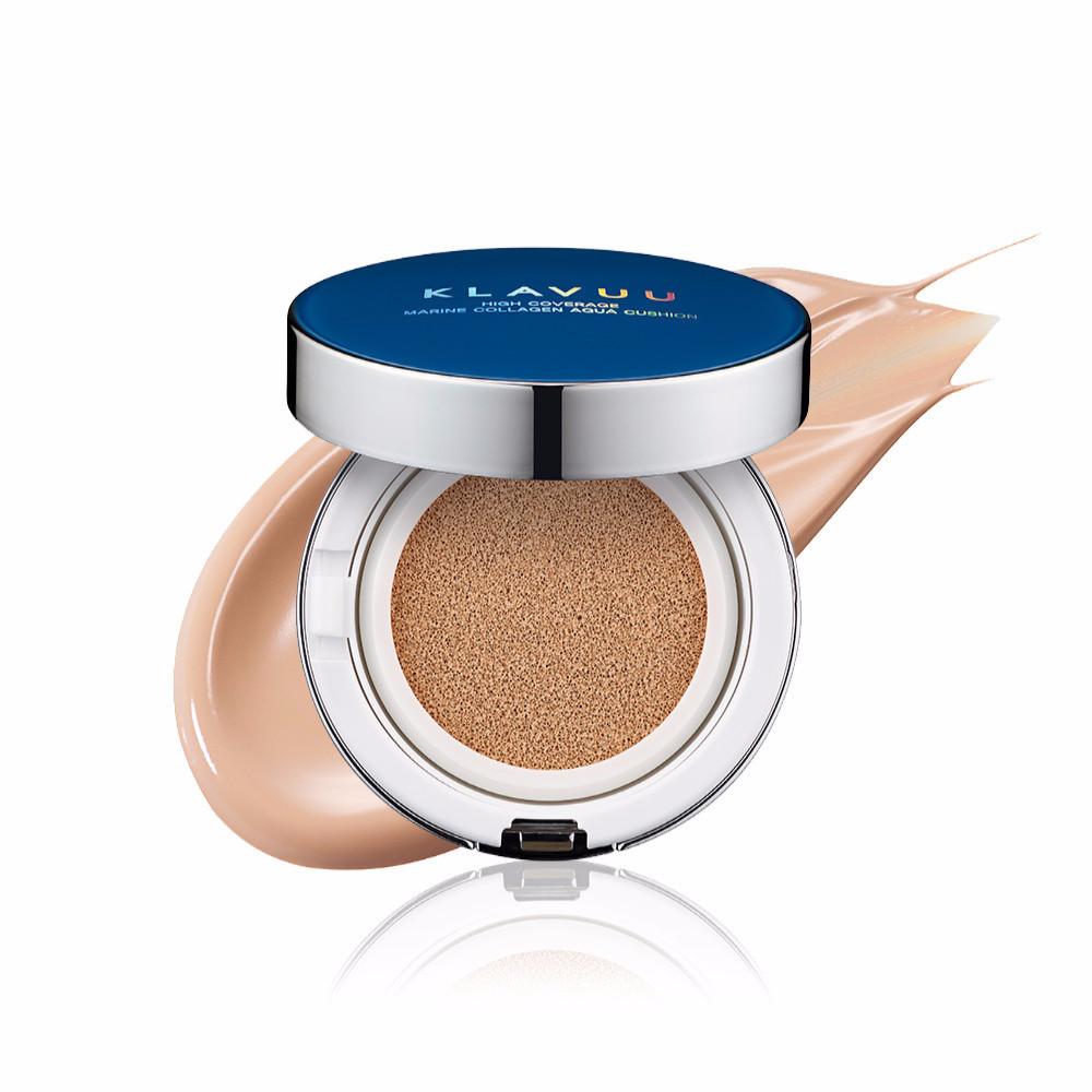 Cushion Phấn Nước Klavuu Urban Pearlsation High Coverage Tension( Màu Xám + Xanh)