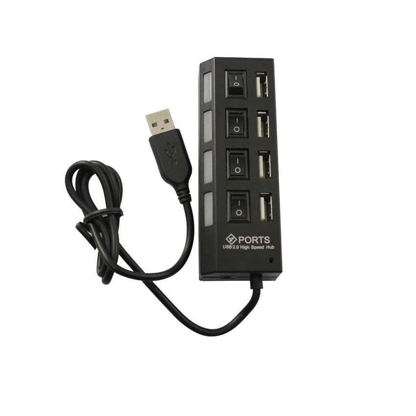 Hub USB hình ổ điện 1 ra 4 chia cổng USB thành 4 cổng