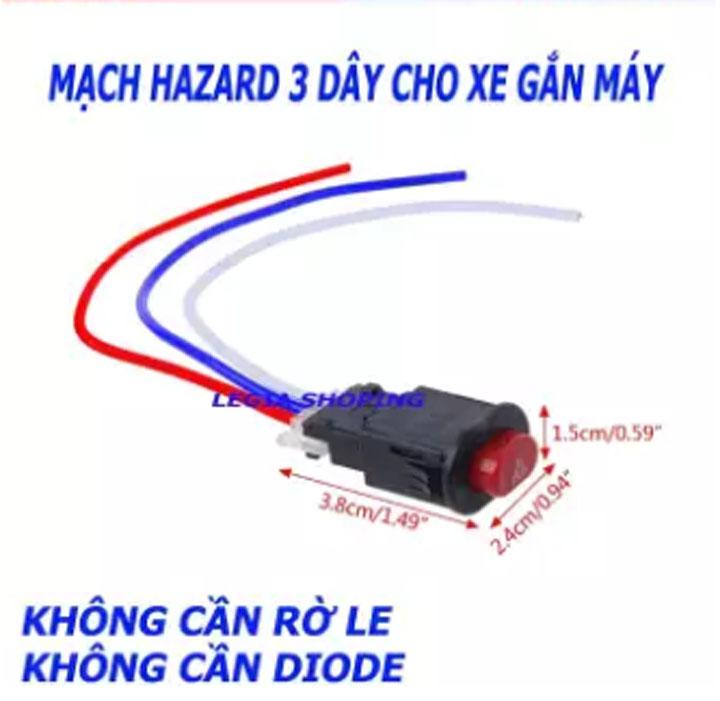 Trọn bộ công tắc chớp nhả cho xi nhan , đèn pha xe máy - ô tô siêu tiện lợi A3
