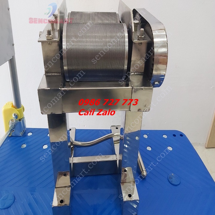 Máy Thái bì lợn bằng inox, máy thái bì heo quay tay, máy thái bì làm nem thính