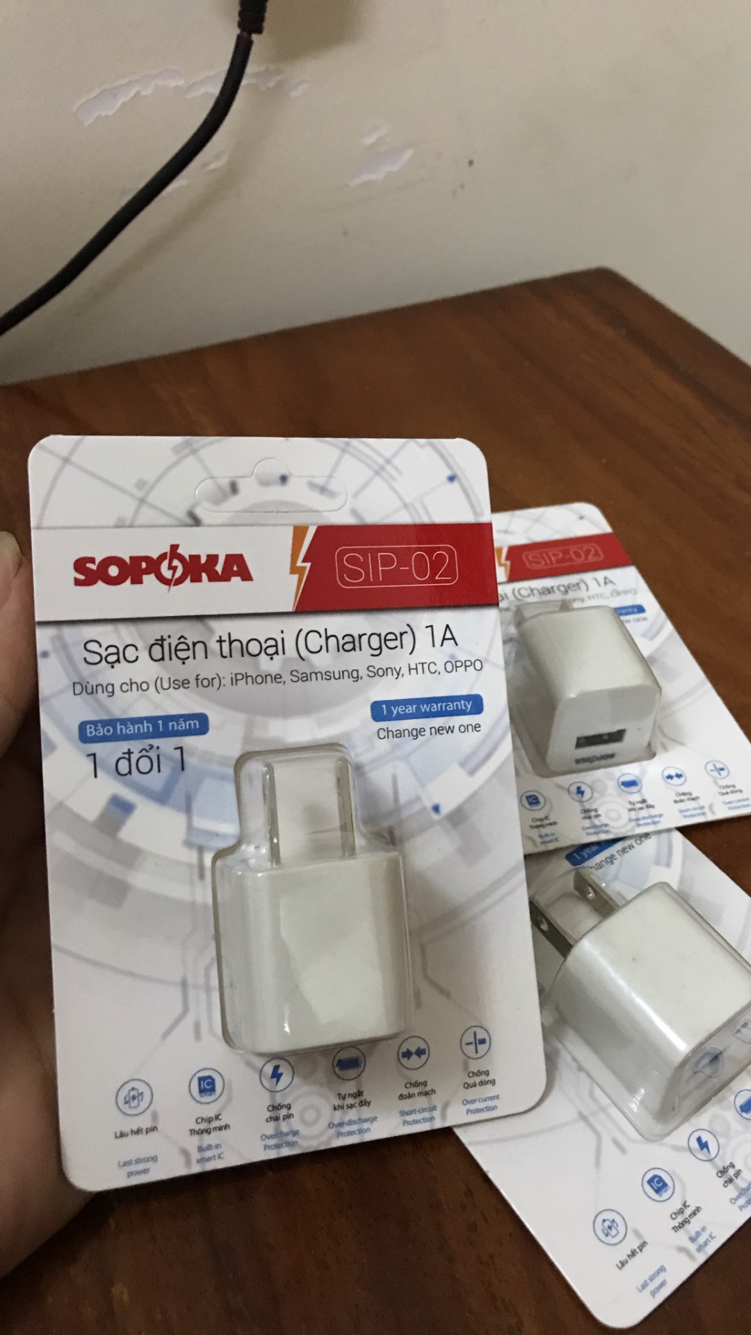 Củ sạc điện thoại SOPOKA SIP-02 1A